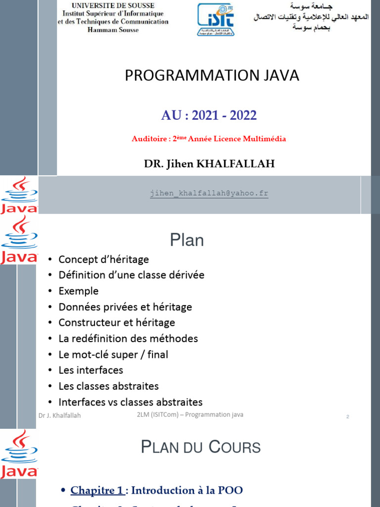 Héritage en Java : Concepts et Exemples | PDF | Classe (informatique ...