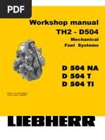 Руководство по ремонту дизельного двигателя TH2-D504 Mechanical Fuel Systems (Workshop manual)