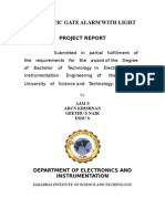 Automatic Gate Alarm With Light: Project Report