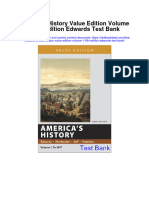 Americas History Value Edition Volume 1 9th Edition Edwards Test Bank