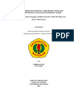 Artikel Ilmiah Ferdiansyah F1a114010 Redesain Struktur Gedung Core Hotel Senggigi Dengan Sistem Pelat Datar Dan Dinding G 1