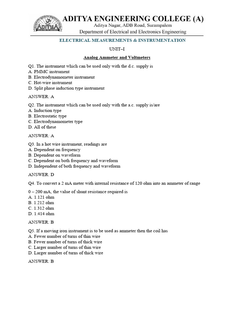 16.OBJECTIVE QUESTIONS_EDS PDF Capacitor Electronic Oscillator