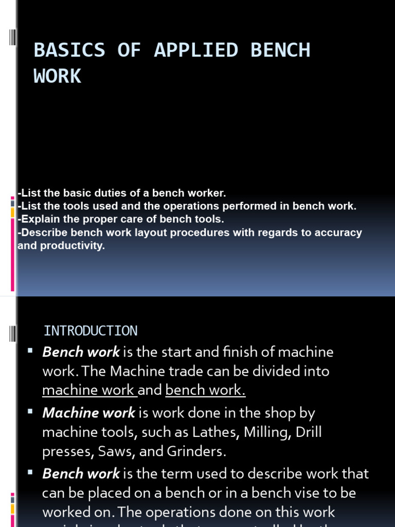 BasicsofAppliedBenchwork1 PDF Tools Metalworking