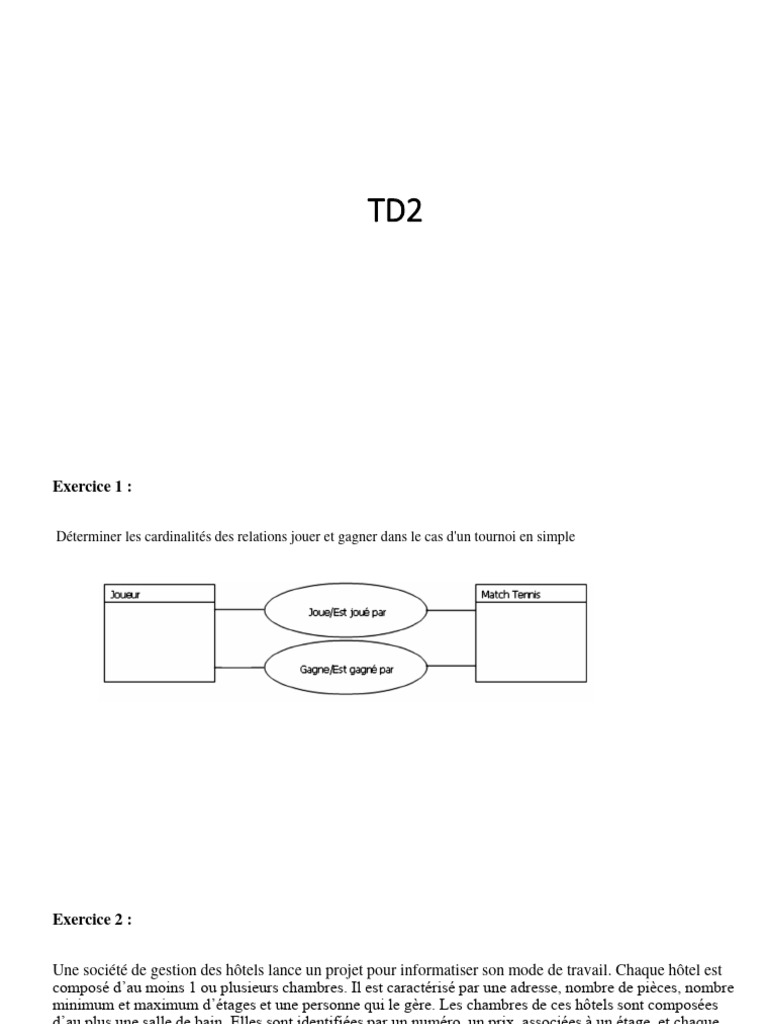 Modèles Conceptuels de Données (MCD) | PDF