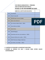 Orden de Participación Driles 2023