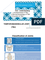 Temporomandibular Joint (TMJ) : DOB 201 /2563 Semester 2 /1hrs