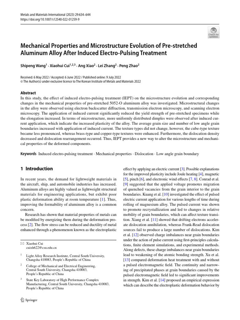 Mechanical Properties and Microstructure Evolution of Prestretched