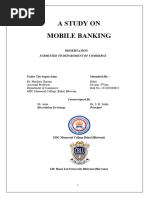 Desertation On Mobile Banking