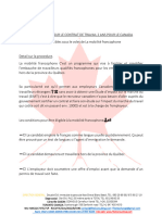 Renseignement Visa Travail Canada 2ans