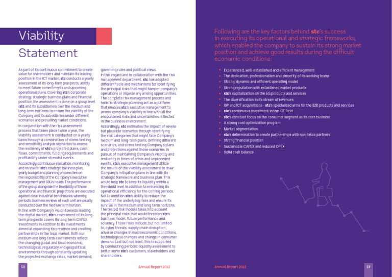 Financial Viability Statement Example