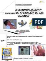 Esquemas de Inmunizacion y Tecnicas de Vacunacion