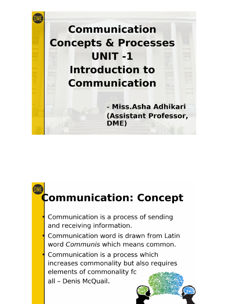 Concept Of Communication Pdf _ CAPITRE 1 LES PRINCIPES DE BASE DE LA ...