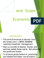 Nature and Scope of Economics