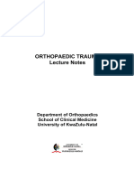 Orthopaedic Trauma Lecture Notes MBCHB