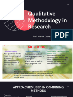 Qualitative Methodology in Research