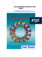 Biochemistry 5th Edition Garrett Test Bank