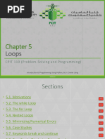 Chapter5 CPIT110 v2 Loops