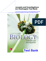 Biology Concepts and Investigations 3rd Edition Hoefnagels Test Bank