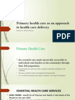 Primary Health Care As An Approach To Health