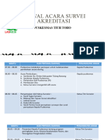 Jadwal Survei Puskesmas