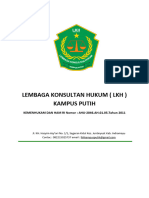 Lembaga Konsultan Hukum (LKH) Kampus Putih: KEMENHUKAM DAN HAM RI Nomor: AHU-2046.AH.01.05.Tahun 2011