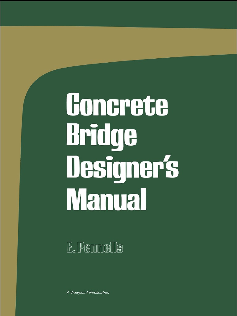 Concrete Bridge Designer Manual - 0721010830 | PDF | Prestressed ...