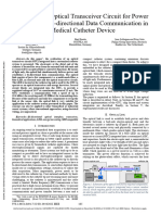 An Integrated Optical Transceiver Circuit For Power Delivery and Bi-Directional Data Communication in A Medical Catheter Device