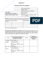 Annex 3. Model CV