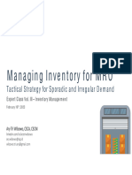 Managinginventoryformro: Tacticalstrategyforsporadicand Irregulardemand