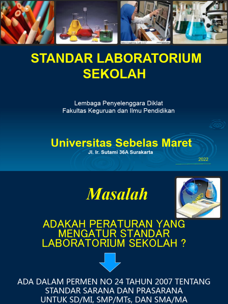 Standar Laboratorium Sekolah 2022 | PDF | Griya & Taman | Sains ...