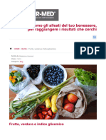 Frutta, Verdura, Indice Glicemico e Carico Glicemico - InTER-MED
