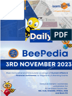 Daily Current Affairs (Beepedia) 3rd November 2023