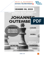 Bases Del I Torneo de Ajedrez Johannes Gutemberg 2023