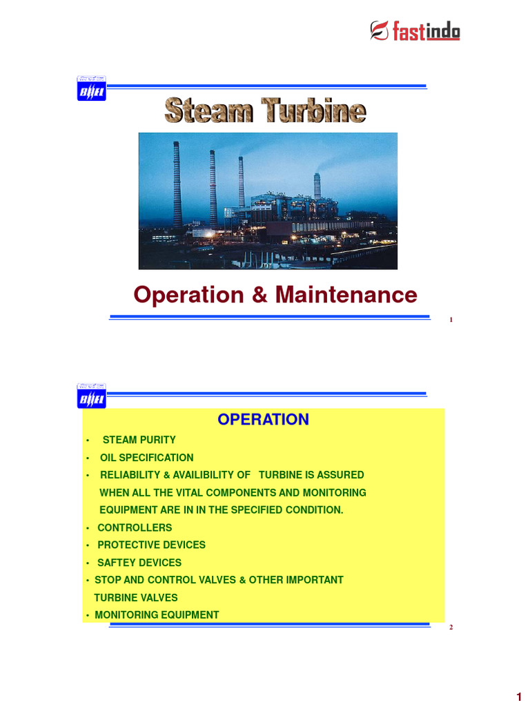 Steam Turbine Maintenance Guide | PDF | Mechanical Engineering | Energy ...
