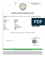 Certificat D'inscription 2022-2023