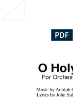 O Holy Night For Orchestra and Choir