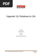 Upgrade Oracle 12c Database To 19c v1.4