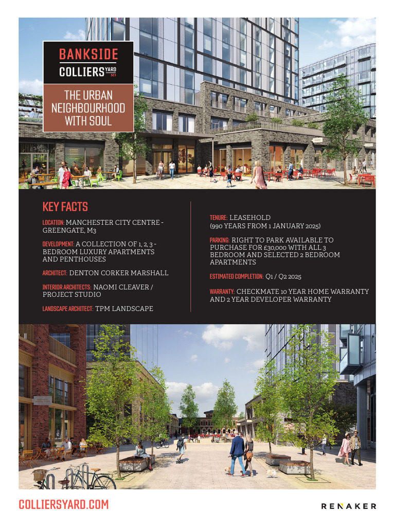 Luxury Apartments at Colliers Yard | PDF | Manchester | London