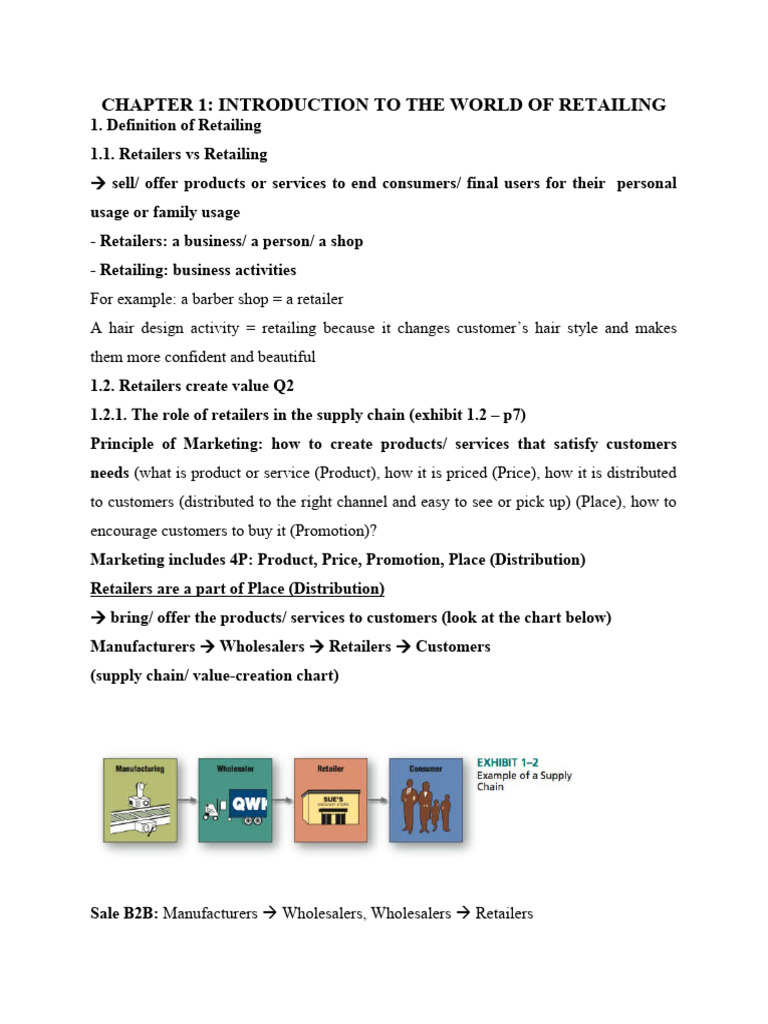 Chap 1 Retail Pdf Retail Corporate Social Responsibility