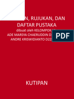 Penulisan Daftar Pustaka