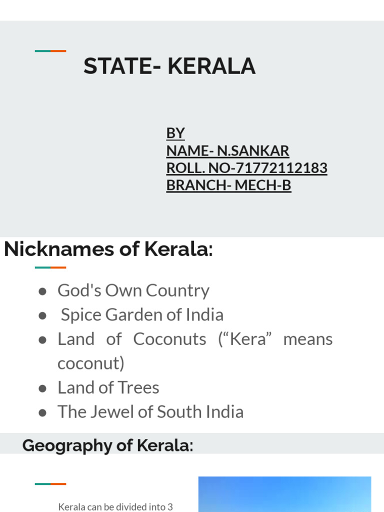 KERALA BASIC FACTS IN ENGLISH PDF visual data 3