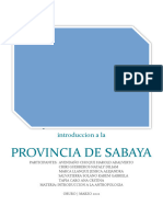 Provincia de Sabaya