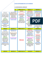 Secuencia de Actividades de La Vii Unidad: Grado: 4° B Tutora: Miss Raquel Llacsahuanga Landacay