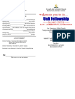 Unit Fellowship San Francisco November 11 2023