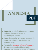 Topic 12 - Amnesia
