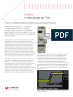 Oscilloscopes in Manufacturing Test Pass - Fail Mask Testing Speeds Up Automated Testing