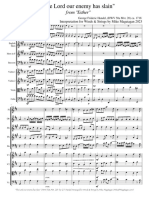 (Free Scores - Com) Haendel Georg Friedrich The Lord Our Enemy Has Slain For Winds Strings Full Score 1255 200176