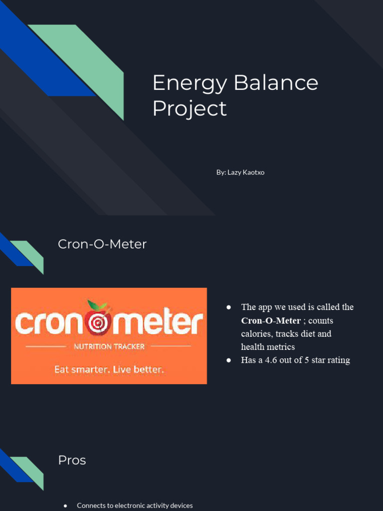 energy balance PDF