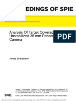 Proceedings of Spie: Analysis of Target Coverage For An Unstabilized 35 MM Panoramic Strike Camera