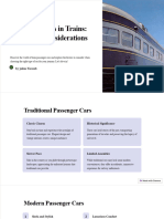 Passenger Cars in Trains Types and Considerations